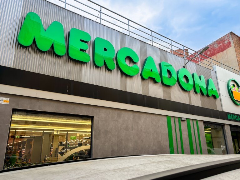 shot of Mercadona located in alicante spain.