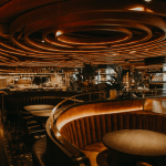 picture inside the dark interiors of Leña by dani garcia