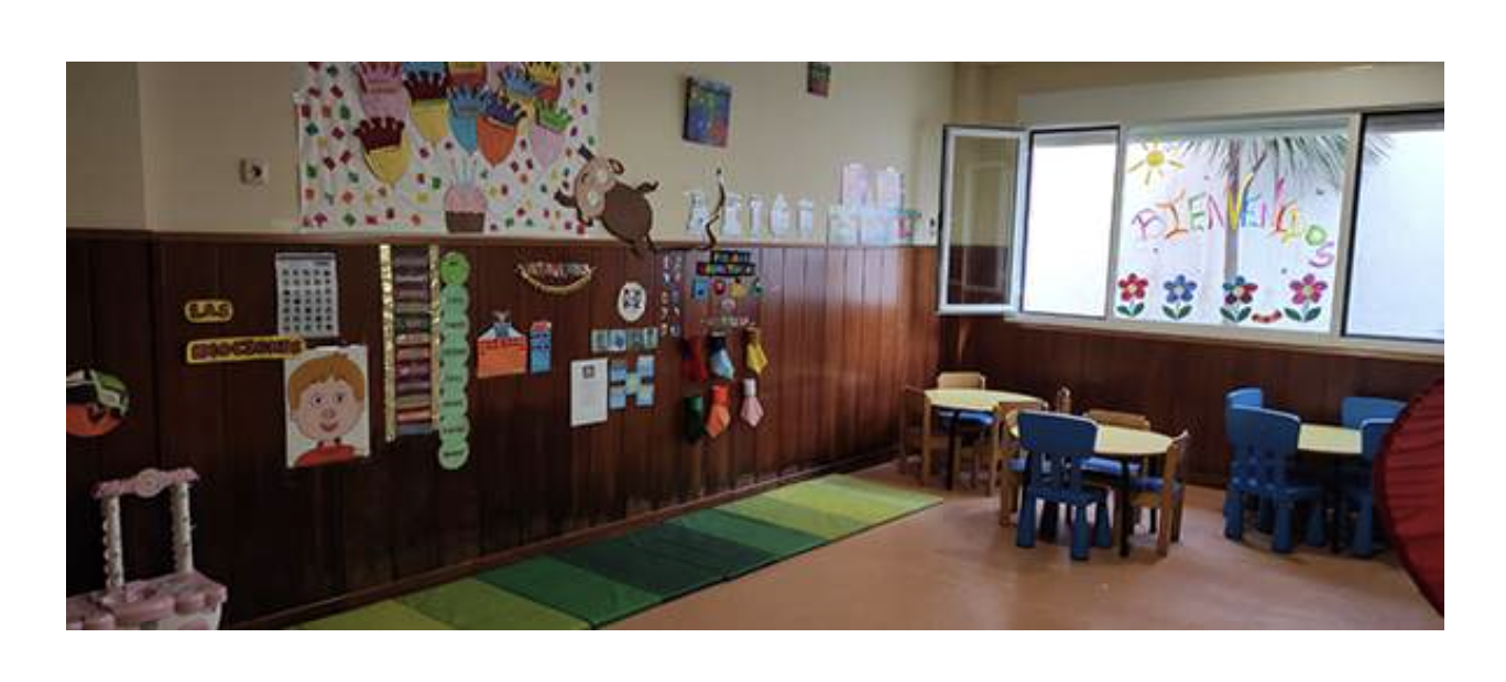 Inside a kindergarden room