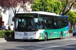 A public transit bus in Costa Del Sol.